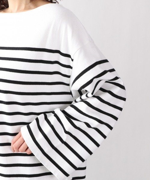 yuw（ユウ）の「パネルボーダーワンピース　943451（ワンピース・レディース・オレンジ系その他/ホワイト系その他/ブルー系その他・FREE）」の20枚目の写真