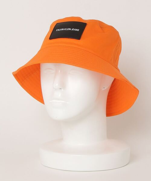 Calvin Klein Jeans Accessory（カルバン・クラインジーンズアクセサリー）の「スポーティ ロゴ バケットハット（ハット・メンズ・ブラック/オレンジ・FREE）」の4枚目の写真