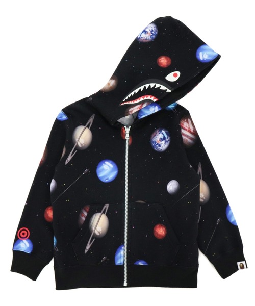A BATHING APE シャークパーカー　space 古着 90s A BATHING APE 初期 Space Camo スペース カモ 迷彩