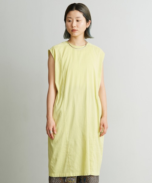 cardo fabrica（カルドファブリカ）の「.._近江ちぢみノースリプルオーバー（シャツ/ブラウス・レディース・ホワイト/イエロー/ブルー/ライトピンク・FREE）」の9枚目の写真