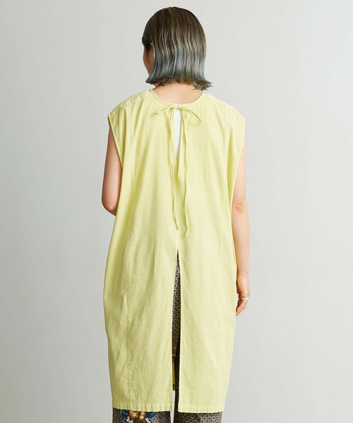 cardo fabrica（カルドファブリカ）の「.._近江ちぢみノースリプルオーバー（シャツ/ブラウス・レディース・ホワイト/イエロー/ブルー/ライトピンク・FREE）」の18枚目の写真