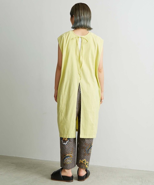 cardo fabrica（カルドファブリカ）の「.._近江ちぢみノースリプルオーバー（シャツ/ブラウス・レディース・ホワイト/イエロー/ブルー/ライトピンク・FREE）」の22枚目の写真