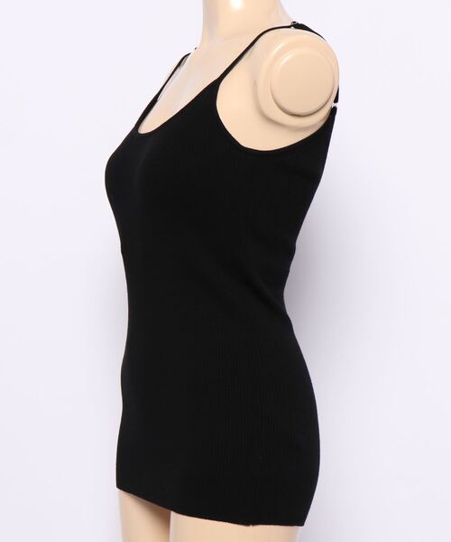 ROPE' PICNIC（ロペピクニック）の「カップ付きニットキャミソール（キャミソール・レディース・ブラウン/ブラック・38/36）」の3枚目の写真