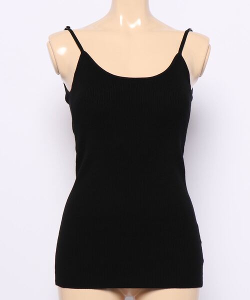 ROPE' PICNIC（ロペピクニック）の「カップ付きニットキャミソール（キャミソール・レディース・ブラウン/ブラック・38/36）」の6枚目の写真