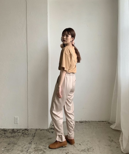 Amiur（エミレ）の「color stitch t shirt（Tシャツ/カットソー・レディース・ベージュ/アイボリー・FREE）」の6枚目の写真