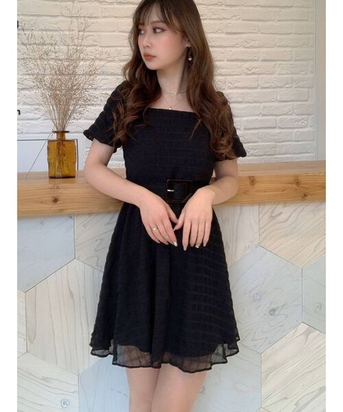 ボリュームスリーブフレアミニワンピース ワンピース Resexxy リゼクシー のファッション通販 Zozotown