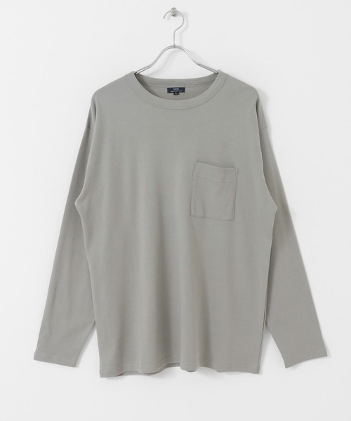 ITEMS URBANRESEARCH（アイテムズ アーバンリサーチ）の「コンパクトスムース長袖Tシャツ（Tシャツ/カットソー・メンズ・ホワイト/ベージュ/ブラック/グリーン・MEDIUM/LARGE）」の14枚目の写真