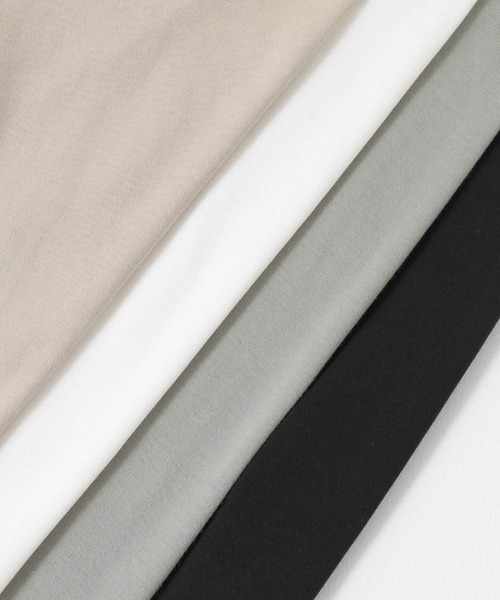 ITEMS URBANRESEARCH（アイテムズ アーバンリサーチ）の「コンパクトスムース長袖Tシャツ（Tシャツ/カットソー・メンズ・ホワイト/ベージュ/ブラック/グリーン・MEDIUM/LARGE）」の19枚目の写真