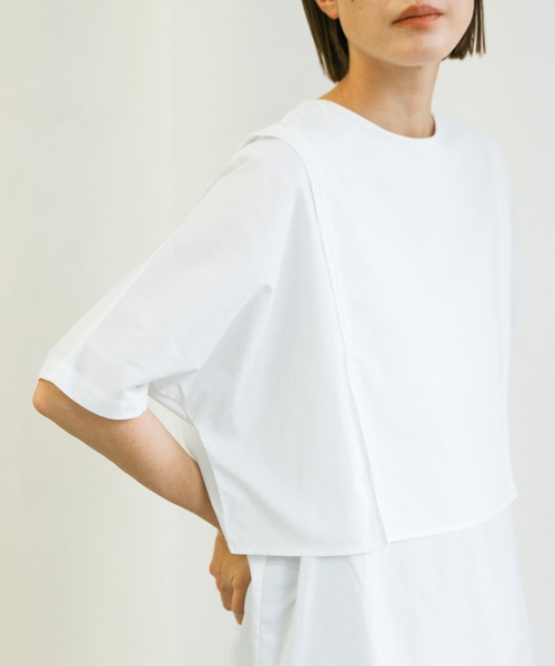 select MOCA(セレクトモカ)の「スクエアレイヤードデザインブラウス(シャツ/ブラウス・レディース・ホワイト/グレイッシュベージュ/チャコール/イエロー・FREE)」の20枚目の写真