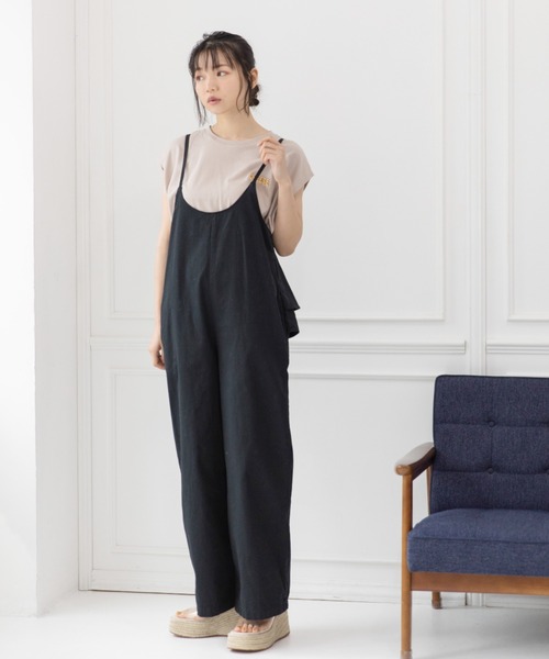 Mysa&Liina（ミーサリーナ）の「フレンチスリーブチーズプリントT（Tシャツ/カットソー・レディース・グレイッシュベージュ/オフホワイト/チャコールグレー・M）」の7枚目の写真