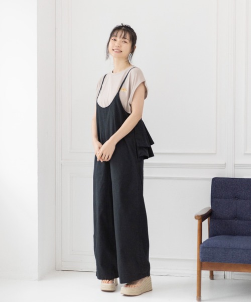 Mysa&Liina（ミーサリーナ）の「フレンチスリーブチーズプリントT（Tシャツ/カットソー・レディース・グレイッシュベージュ/オフホワイト/チャコールグレー・M）」の5枚目の写真