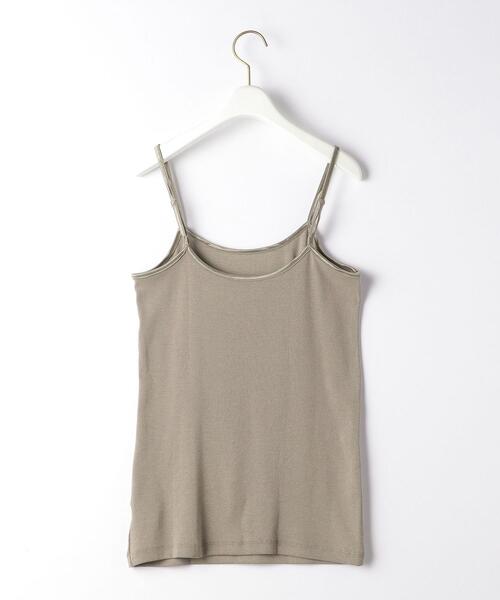green label relaxing（グリーンレーベルリラクシング）の「D ドライグリーン インナー キャミソール（キャミソール・レディース・ホワイト/ブラック/ベージュ/オリーブ・40/38）」の11枚目の写真