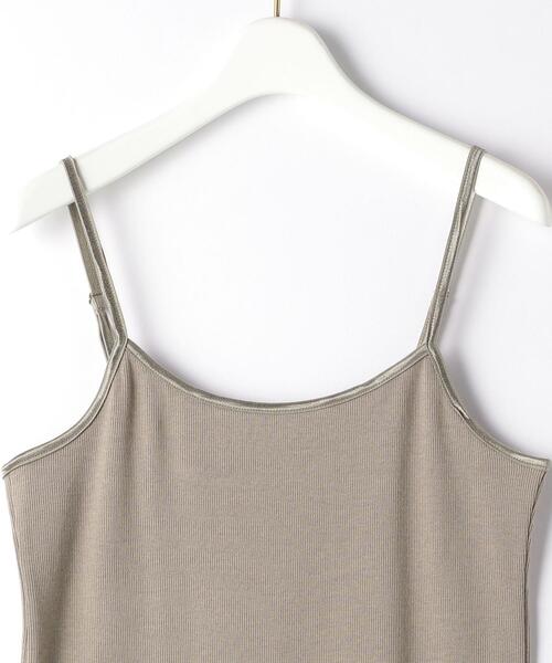 green label relaxing（グリーンレーベルリラクシング）の「D ドライグリーン インナー キャミソール（キャミソール・レディース・ホワイト/ブラック/ベージュ/オリーブ・40/38）」の12枚目の写真