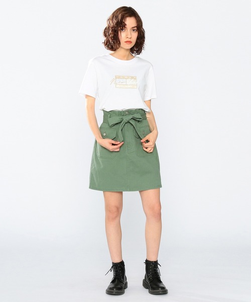 tommy jeans（トミー ジーンズ）の「フラッグロゴバッジワークスカート（スカート・レディース・カーキ・X-SMALL/SMALL/MEDIUM）」の11枚目の写真