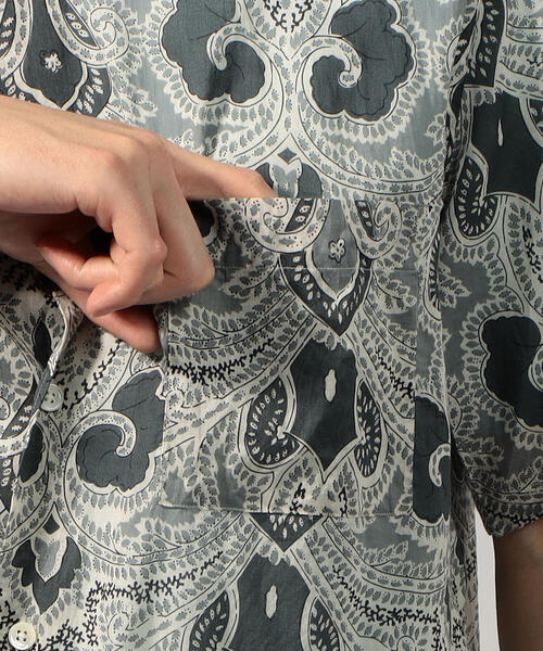 SOULEIADO（ソレイアード）の「インドコットン ショートスリーブシャツ（シャツ/ブラウス・メンズ・グレー系その他/ブラウン系その他/ブラウン系その他2/ベージュ系その他2・4/6/5/XS）」の15枚目の写真