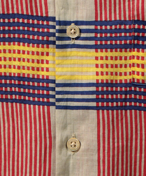 SOULEIADO（ソレイアード）の「インドコットン ショートスリーブシャツ（シャツ/ブラウス・メンズ・グレー系その他/ブラウン系その他/ブラウン系その他2/ベージュ系その他2・4/6/5/XS）」の18枚目の写真