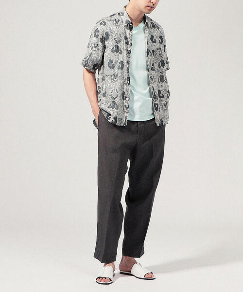 SOULEIADO（ソレイアード）の「インドコットン ショートスリーブシャツ（シャツ/ブラウス・メンズ・グレー系その他/ブラウン系その他/ブラウン系その他2/ベージュ系その他2・4/6/5/XS）」の20枚目の写真