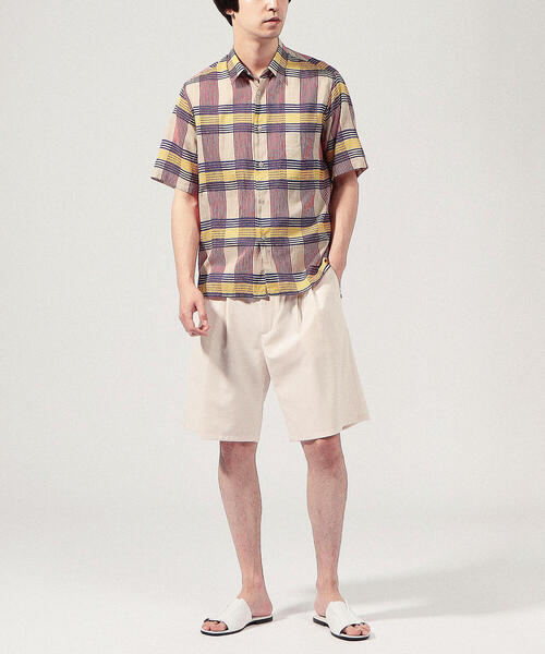 SOULEIADO（ソレイアード）の「インドコットン ショートスリーブシャツ（シャツ/ブラウス・メンズ・グレー系その他/ブラウン系その他/ブラウン系その他2/ベージュ系その他2・4/6/5/XS）」の22枚目の写真