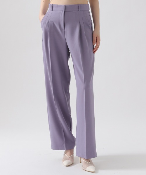 ALAND（エーランド）の「3.3Field Trip／2TUCK STRETCH パンツ 2951433（スラックス・レディース・ブラック/パープル/アイボリー・SMALL/MEDIUM）」の3枚目の写真