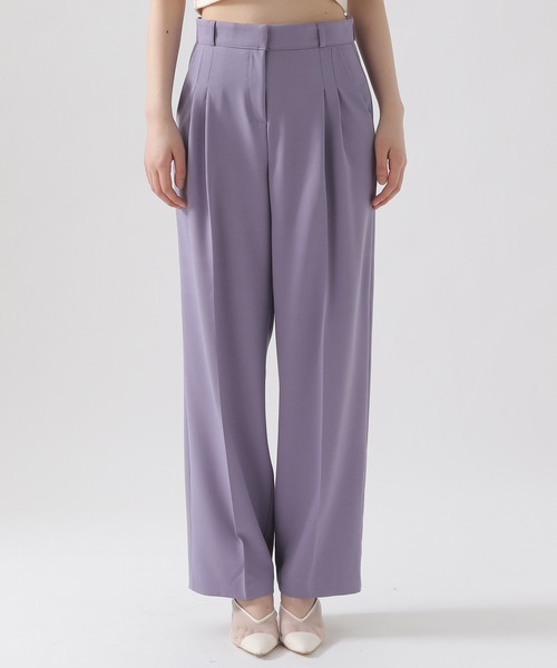 ALAND（エーランド）の「3.3Field Trip／2TUCK STRETCH パンツ 2951433（スラックス・レディース・ブラック/パープル/アイボリー・SMALL/MEDIUM）」の13枚目の写真