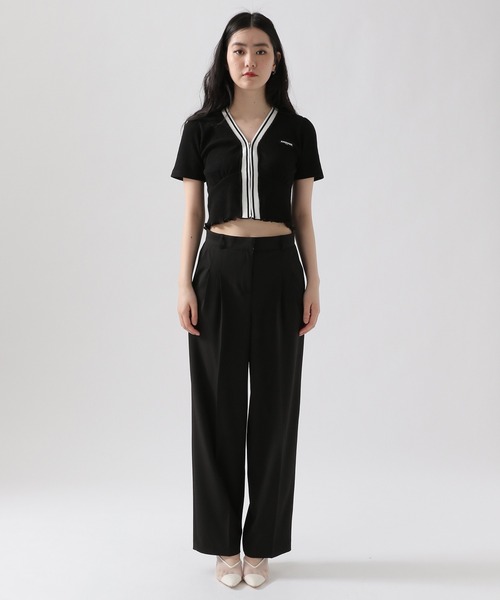 ALAND（エーランド）の「3.3Field Trip／2TUCK STRETCH パンツ 2951433（スラックス・レディース・ブラック/パープル/アイボリー・SMALL/MEDIUM）」の21枚目の写真