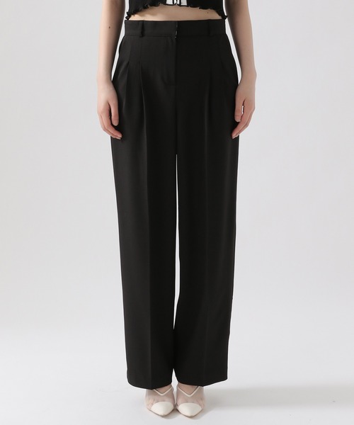 ALAND（エーランド）の「3.3Field Trip／2TUCK STRETCH パンツ 2951433（スラックス・レディース・ブラック/パープル/アイボリー・SMALL/MEDIUM）」の12枚目の写真