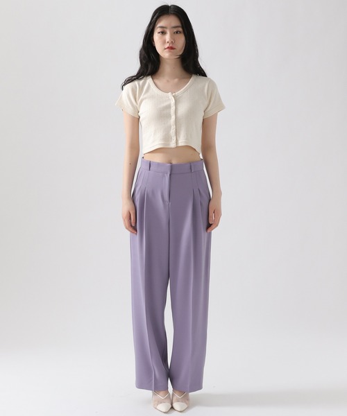 ALAND（エーランド）の「3.3Field Trip／2TUCK STRETCH パンツ 2951433（スラックス・レディース・ブラック/パープル/アイボリー・SMALL/MEDIUM）」の19枚目の写真