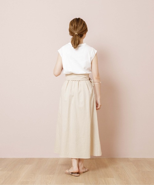 flower（フラワー）の「ボリュームリボンスカート（スカート・レディース・アイボリー/ベージュ・FREE）」の8枚目の写真