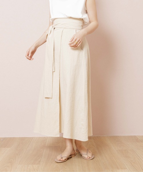 flower（フラワー）の「ボリュームリボンスカート（スカート・レディース・アイボリー/ベージュ・FREE）」の9枚目の写真