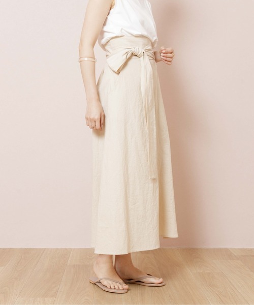 flower（フラワー）の「ボリュームリボンスカート（スカート・レディース・アイボリー/ベージュ・FREE）」の10枚目の写真