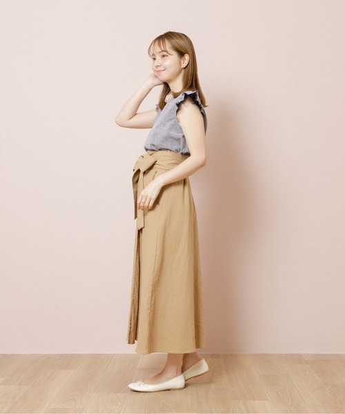 flower（フラワー）の「ボリュームリボンスカート（スカート・レディース・アイボリー/ベージュ・FREE）」の18枚目の写真