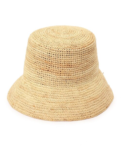 couture brooch（クチュールブローチ）の「◆ラフィアバケットハット（ハット・レディース・ナチュラル・00）」の2枚目の写真