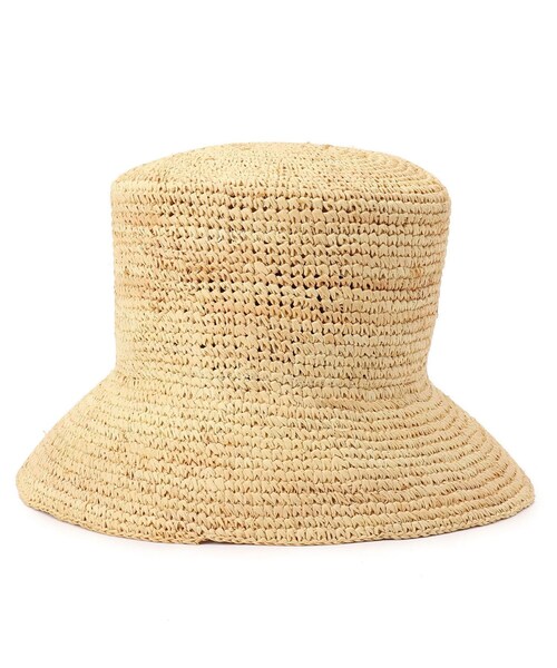 couture brooch（クチュールブローチ）の「◆ラフィアバケットハット（ハット・レディース・ナチュラル・00）」の6枚目の写真