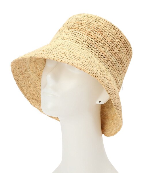 couture brooch（クチュールブローチ）の「◆ラフィアバケットハット（ハット・レディース・ナチュラル・00）」の7枚目の写真