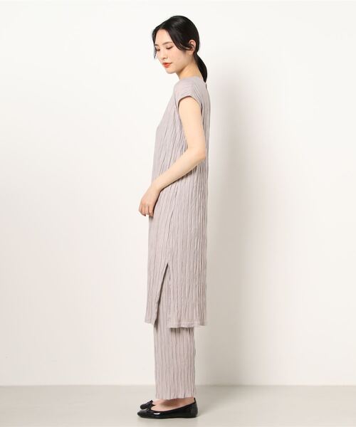 RIVE DROITE（リヴドロワ）の「プリーツセットアップ（ワンピース・レディース・ライトベージュ/ブルー・FREE）」の8枚目の写真