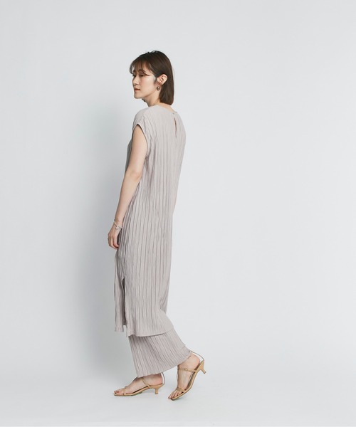 RIVE DROITE（リヴドロワ）の「プリーツセットアップ（ワンピース・レディース・ライトベージュ/ブルー・FREE）」の16枚目の写真