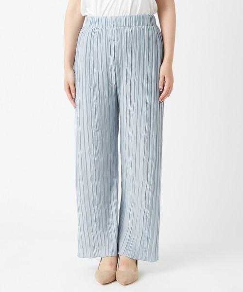 RIVE DROITE（リヴドロワ）の「プリーツセットアップ（ワンピース・レディース・ライトベージュ/ブルー・FREE）」の6枚目の写真