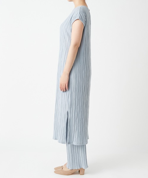 RIVE DROITE（リヴドロワ）の「プリーツセットアップ（ワンピース・レディース・ライトベージュ/ブルー・FREE）」の10枚目の写真