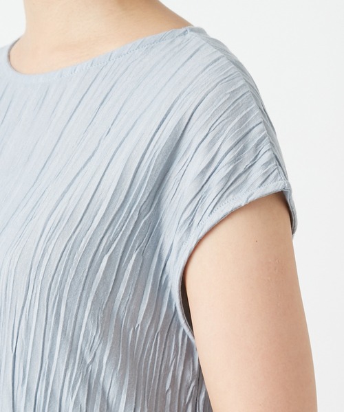 RIVE DROITE（リヴドロワ）の「プリーツセットアップ（ワンピース・レディース・ライトベージュ/ブルー・FREE）」の11枚目の写真