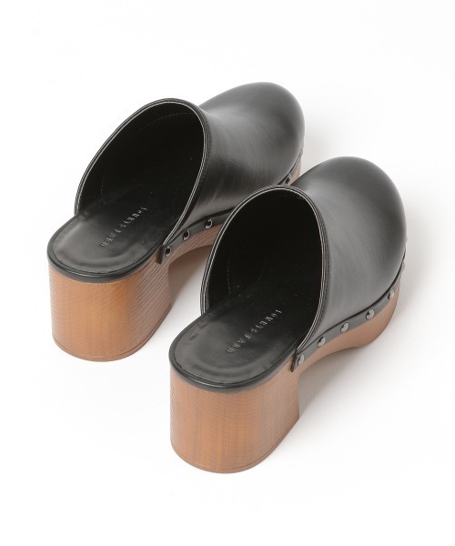 LOWRYS FARM（ローリーズファーム）の「ヒールサボ　953356（サンダル・レディース・ブラック/ブラウン・MEDIUM/LARGE）」の7枚目の写真