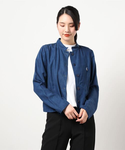 agnes b.（アニエスベー）の「UAW4 VESTE デニムジャケット（デニムジャケット・レディース・インディゴブルー・42/40/38/36）」の5枚目の写真