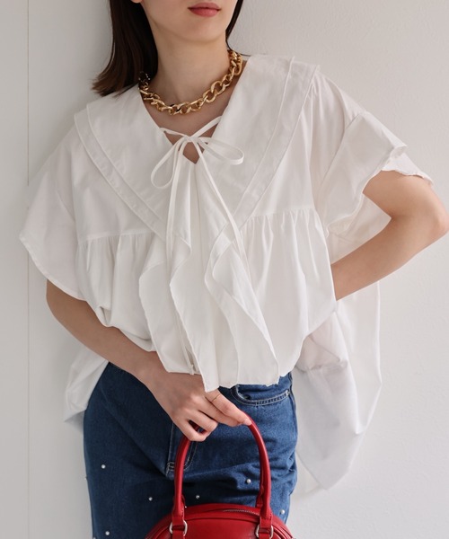 model：162cm 着用サイズ：F