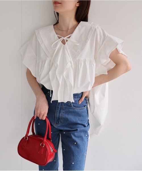 model：162cm 着用サイズ：F