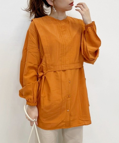 Heather（ヘザー）の「ベストツキ2WAYシャツ　958353（シャツ/ブラウス・レディース・ベージュ/カーキ/オレンジ・FREE）」の3枚目の写真