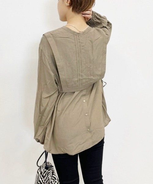 Heather（ヘザー）の「ベストツキ2WAYシャツ　958353（シャツ/ブラウス・レディース・ベージュ/カーキ/オレンジ・FREE）」の13枚目の写真