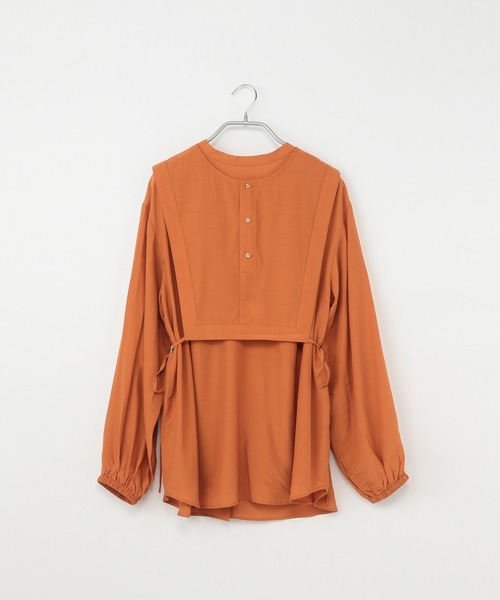 Heather（ヘザー）の「ベストツキ2WAYシャツ　958353（シャツ/ブラウス・レディース・ベージュ/カーキ/オレンジ・FREE）」の9枚目の写真