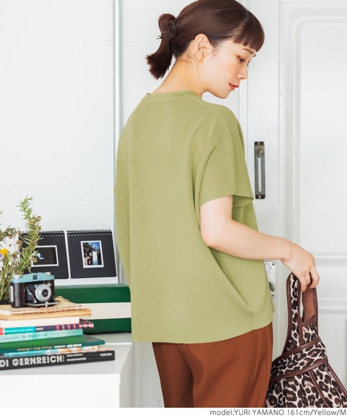 coca(coca)(コカ)の「ドルマンサマーニットトップス(Tシャツ/カットソー・レディース・ブラック/パープル/イエロー/グレー系その他・M/L)」の16枚目の写真