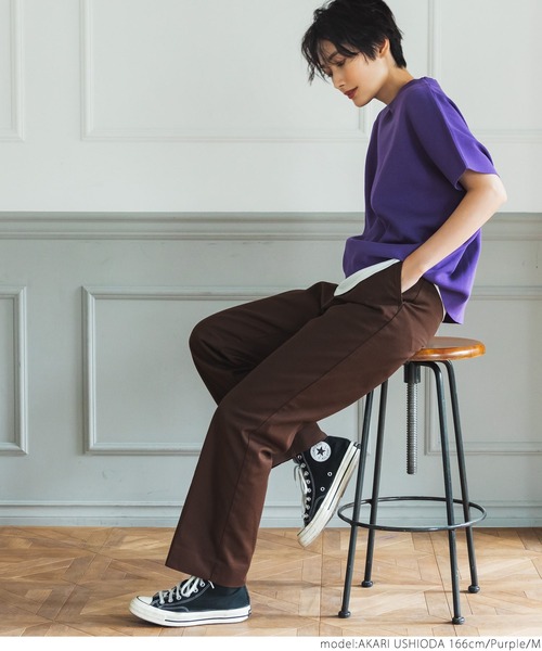 coca(coca)(コカ)の「ドルマンサマーニットトップス(Tシャツ/カットソー・レディース・ブラック/パープル/イエロー/グレー系その他・M/L)」の22枚目の写真