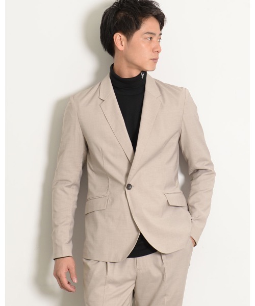 GOSTAR DE FUGA（ゴスタール ジフーガ）の「『GOSTAR DE FUGA』TRストレッチテーラードジャケット（テーラードジャケット・メンズ・ブラック/ベージュ・M/L）」の2枚目の写真