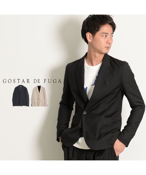 GOSTAR DE FUGA（ゴスタール ジフーガ）の「『GOSTAR DE FUGA』TRストレッチテーラードジャケット（テーラードジャケット・メンズ・ブラック/ベージュ・M/L）」の9枚目の写真